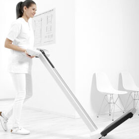 Seca 777 Digital column scale with eye-level display, handrail-compatible