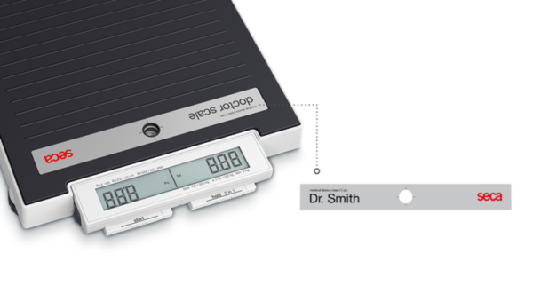 Seca 874 dr Customizable flat scale with foot switches and dual display